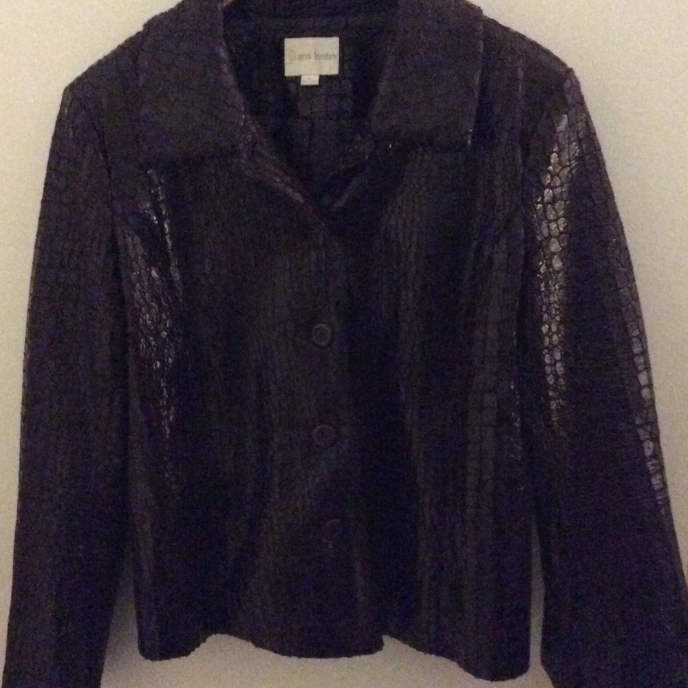 Snake skin look jacket